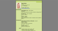 Desktop Screenshot of annanowak.mojecv.com