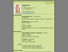 Tablet Screenshot of annanowak.mojecv.com